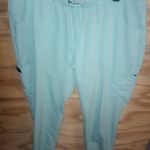Betsey Johnson Women's  XL Pet Cheyenne Scrub Pants Turquoise Joggers Photo 0