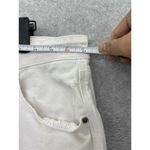 BCBGMAXAZRIA  Women's  Cropped Pants Solid White Distressed Size 31 Photo 8