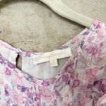 Love Shack Fancy Natasha Mini Dress, Purple Iris Photo 2