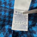 Lands’ End Women’s Blue & Black Houndstooth Fleece Quarter Zip Pullover S (6–8) Photo 7