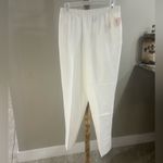 Bonworth  White Elastic Waist Pants Women’s Petite Medium NWT Photo 1