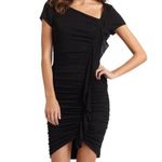 BCBGMAXAZRIA  Tatjana black ruched cocktail dress Photo 2