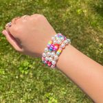 Handmade LGBT Rainbow Pride Pearl Bracelet Photo 4