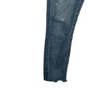 Levi's Women Jeans Wedgie Skinny Button Fly Raw Hem Distressed Denim Blue Small Photo 6