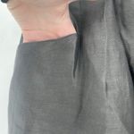 J.Crew Vintage Linen Silk Blend Skirt Pockets Gray Size 8 medium Photo 4