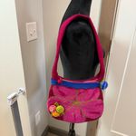 Handmade  in Nepal 100% Wool Felted Purse Shoulder Pink Floral Zip Rose Flower Photo 1