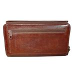 Leather Brown Wallet Vintage Wilson Multiple Compartments Snap Closure Organizer Photo 1