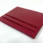 Palm Angels Palm Beach Leather Card Holder Ruby Gold NEW Photo 5