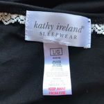 Kathy Ireland  SLEEPWEAR Black Sleep Shirt LARGE Photo 5