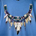 Diamond Dust Vintage Single Stitch Native American Graphic Tee NWT‎ Size Large Blue Photo 2