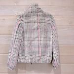 Splendid Plaid Faux Fur Bomber Jacket XS Photo 9