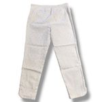 Soft Surroundings Womens Straight Leg Ankle Length Pants White Gold Accents XL Photo 3