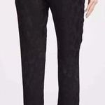 ANINE BING  TATE FRONT SLIT TROUSERS PANTS LEOPARD PATTERN BLACK Size 38 Photo 1