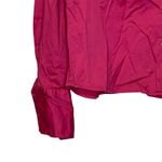 Ann Taylor Stretch Pink Long Sleeve Cuff Button Down Collar Shirt Women Size 12 Photo 4