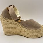 Soludos Positano Suede Platform Wedge Sandal Size 6 Brown Tan New Photo 4