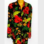 Susan Graver  Tropical Print Crinkle Coverup XL Photo 4