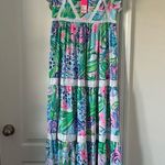 Lilly Pulitzer  Ivie Maxi Dress Multi Kitten Around Photo 0