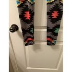 See You Monday  Multicolor Tribal Print Leggings Women's Size Medium Photo 5
