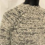 Romeo + Juliet Couture Marbled Knit Sweater in Cream and Black Photo 1