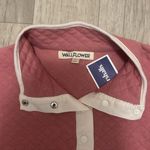 Wall Flower  large quilted waffle knit pullover peach white Photo 2