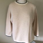 Valerie Stevens Women’s Size XL Cashmere Cream Beige Preppy Sweater 3/4 Sleeve Photo 0