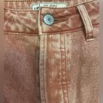 Free People Wales High Rise Wide Leg Cropped Faded Button Fly Jeans Size 28 Photo 5