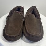 UGG  Men 7 Women 8 Ascot Slipper Brown Moccasin Wool Slip On Comfort Cozy Shoes Photo 1