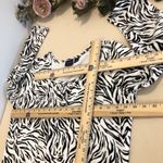 Westbound Women’s Large Zebra Print Top Long Sleeve Animal Print Blouse Stretch Photo 7