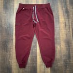 FIGS Zamora Burgundy Jogger Scrub Pants Size XXL Photo 6