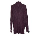 Matilda Jane Turtleneck Sweater Dress Size Small Purple Pink Open & Cable Knit Photo 5