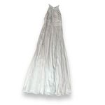 Dessy Collection Dress Halter Maxi Gown Prom Shirred Chiffon Open Back 6 8 Photo 8