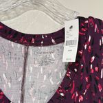 Lane Bryant NWT  Short Sleeve V-Neck Top - Purple Print plus size 26/28 Photo 1