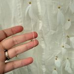 Zimmermann NWT  Petal Appliqué Linen Silk Corset Gown White Midi Dress Size 1 Photo 14