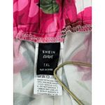 SheIn  CURVE‎ 1XL White Pink Rose Floral Tiered Maxi Skirt Women's Boho Photo 5