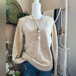 J.Crew Donegal Lambswool Sweater with Gold Shimmer Stripe Photo 3