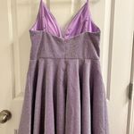 Purple / Silver Sparkly Dress Size XL Photo 1