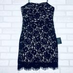 Lulus Black Lace Lace Dress Spaghetti Straps Knee Length Party Size M NWT Size M Photo 2