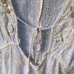 Antica Sartoria Cotton Embroidered Lace Swim coverup Top Dress sz M White Size M Photo 2