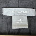 Ann Taylor  Blazer Womens M Black Button Career Stretch Structured Minimalist Photo 3