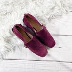 Tory Burch Tess 50mm Classic Suede Loafers In Burgundy Size 6.5 Photo 1