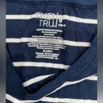 Time and Tru Navy and White Striped Tank Top Blue Size L Photo 4