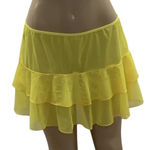 Under the Sun Size XL Mesh Yellow Ruffle Skirt. New Without Tags. Photo 0