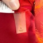 Mynah Swim Top Palm Print O Ring Adjustable Straps Dark Red S Padded Beach Photo 7