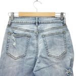 Mustard Seed Distressed Bermuda Shorts Size Small Light Wash Frayed Denim Cutoff Photo 4