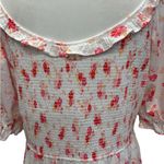 Love Shack Fancy x Target Cosette Smocked Pink Floral Cotton Lace Dress Size XXS Photo 7