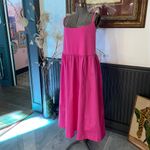 Old Navy  Fit & Flare Cotton Combination Midi Dress Pink Petunia- Sz 3X 💚🎀 Photo 4