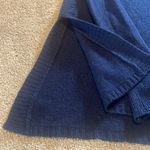 Calypso St. Barth  Cashmere Relaxed Long Sleeve Split Side Sweater Navy XS Photo 2