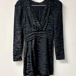 Ronny Kobo Lillian Jacquard Zebra Silk Blend Mini Dress Black Women's Size M Size M Photo 0