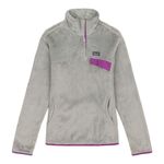 Patagonia  Women's Re-Tool Snap-T Pullover Grey & Purple Small Photo 0