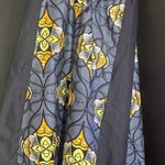 Colorful Maxi African Print Skirt Blue Photo 2